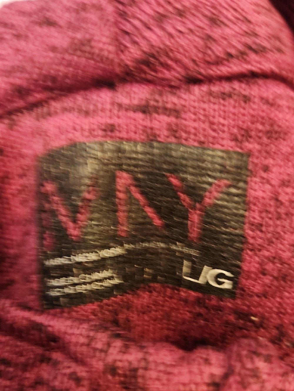 NY Collection Maroon Knit, Zipper Sweater, Size Large